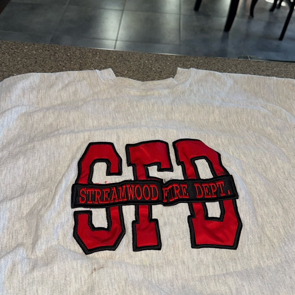 Y2k streamwood fire department crewneck